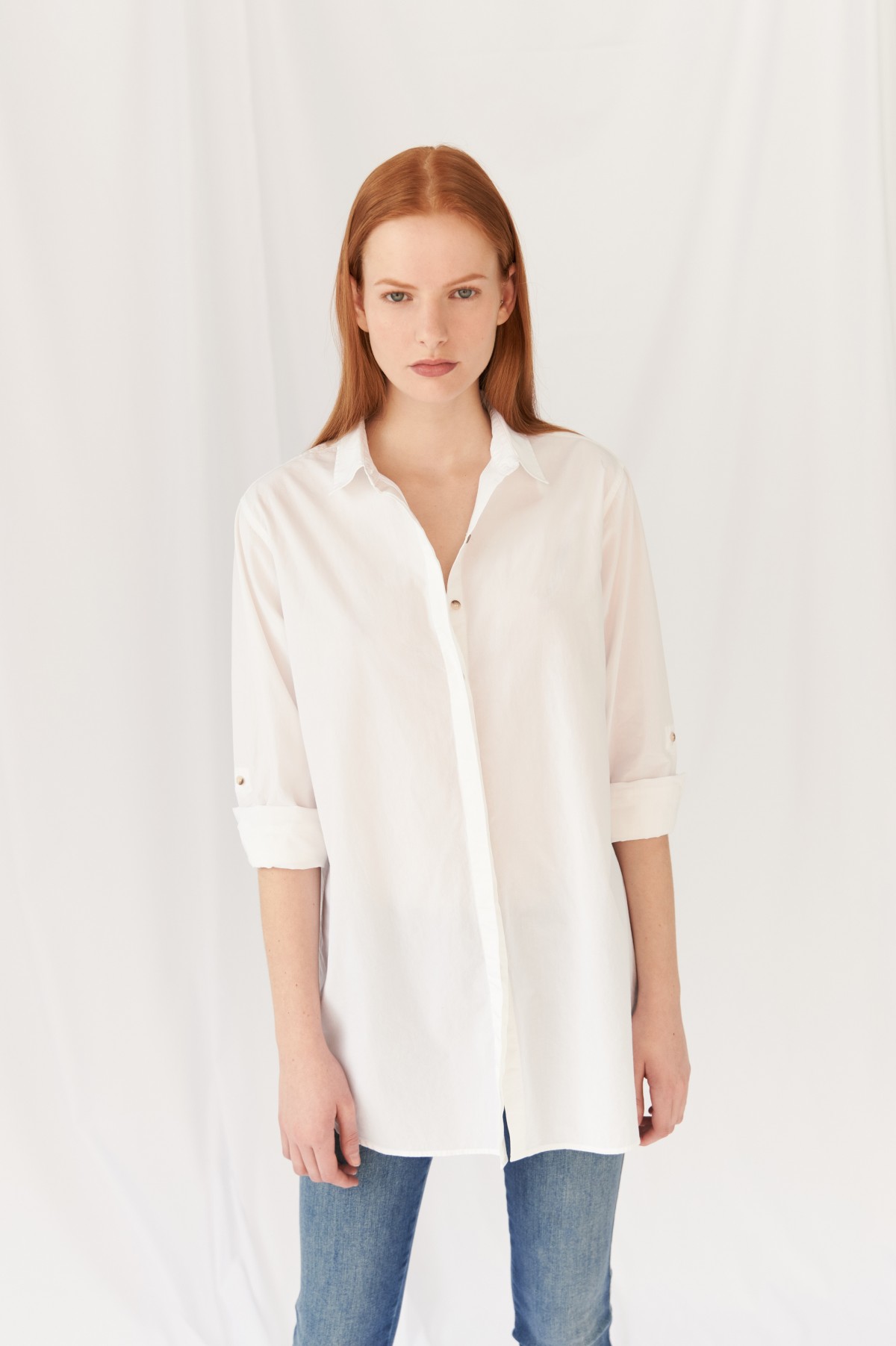 Oversize Shirt - Extra long shirt - White | M.i.h Jeans